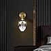 UOPYNE Luxury Crystal Wall Sconce Brass Wall Lamp 3000K with Animal Decoration Lighting Fixture for Living Room Bedroom Bedside Hallway Stairs