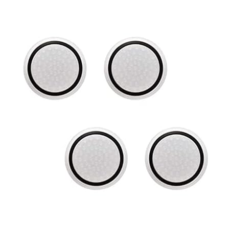 Etzin Silicone Grips Cap Thumb Stick Joystick Grips Compatible with PS4, PS3, Xbox 360, Xbox One Controller.[2 Pair / 4 Pcs] (White&Black)
