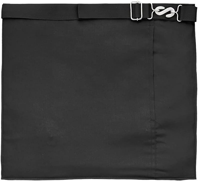 BRICKS MASONS Master Mason Blue Lodge Funeral Apron - Square & Compass G with Fringe