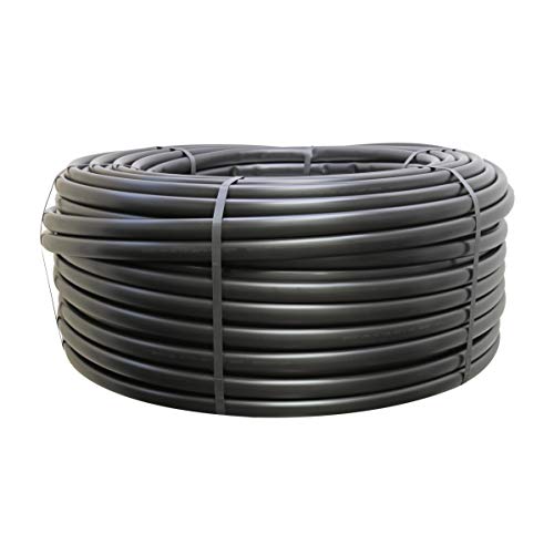 Drip Depot Black Polyethylene Tubing 3/4 (0.820 ID x 0.940 OD) Length - 500ft UV Resistant Agricultural Grade 60 PSI Rated Drip Irrigation