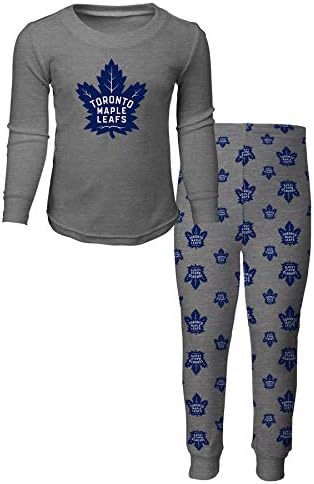 Youth Toronto Maple Leafs Long Sleeve T-Shirt & Pants Sleep Set – Grey