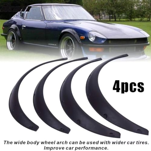 Guardabarros para coche con ceja extra ancha: protector contra salpicaduras Datsun 1970-1983 3