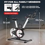 Sperax Exercise Bike, Stationary Bikes for Home, Indoor Cycling Bike, Spin Bike with Comfortable Seat, LED Display - Image 4