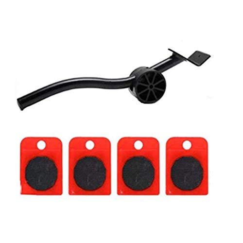 Maya Star - Juego de 5 rodillos para mover muebles, herramientas profesionales para levantar muebles y levantar muebles. Carga máxima: 200 kg 02