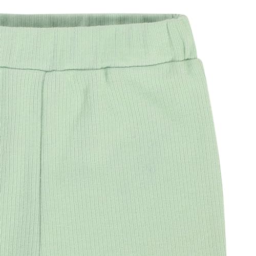 Image of miniklub Baby Full Length Knitted Cotton Bottom, Pack of 2 (Green /Grey Marl Color)