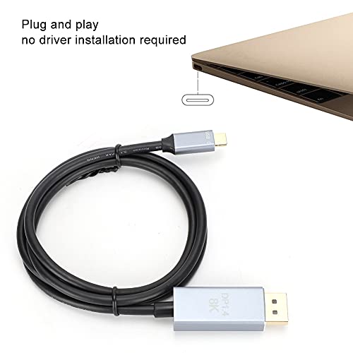 Cable USB-C a DisplayPort 8K de ingeniería con resolución 7680x4320 3