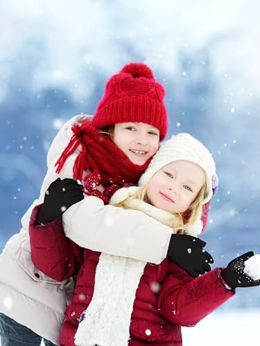 Glooarm 12 Pairs Kids Gloves Winter Toddler Gloves Full Fingers Knit Gloves Children Stretchy Warm Gloves Bulk For Boys Girls thumb #5