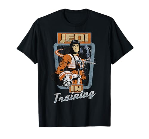 T-shirt Star Wars Luke Jedi vintage en coton de qualité supérieure