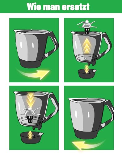 TM5 Messer für Thermomix TM5 TM6 Ersatzmesser für Vorwerk Thermomix TM5 Mixmesser mit Dichtring Edelstahlmesser für Thermomix TM5 TM6 Zubehör & Ersatzteile für Vorwerk Küchenmaschine