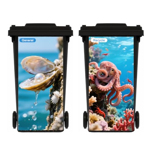 XZTRFB 2 Hojas de cáscara Pegatinas de contenedor con cáscara Auto Adhesivo calcomanía Decorativa para decoración de la casa, refrigerador, Pared, al Aire Libre en Interiores