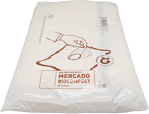 PAMPOLS 300 Bolsas Biodegradables y Compostables Transparentes | Ideales Para Almacenar Productos a Granel como Frutos Secos, Dulces etc. | Medidas 30x40 cm con Espesor de 50 galgas