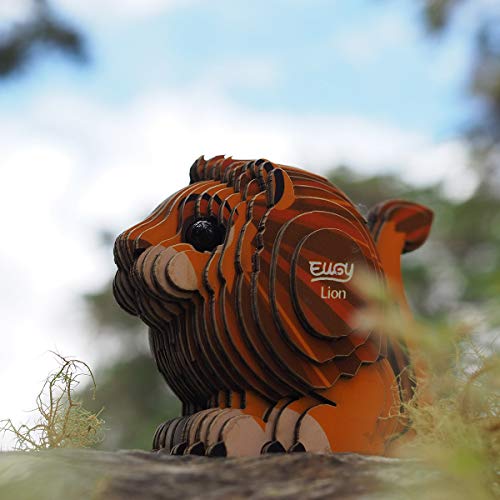 Eugy Lion 3D Puzzle, 24 Piece Eco-Friendly Educational Learning Puzzles For Kids 6+ #TOP4
