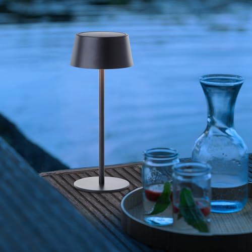 Lightbox LED Außen Tischlampe | kabellose mobile Outdoor Lampe mit Solar |