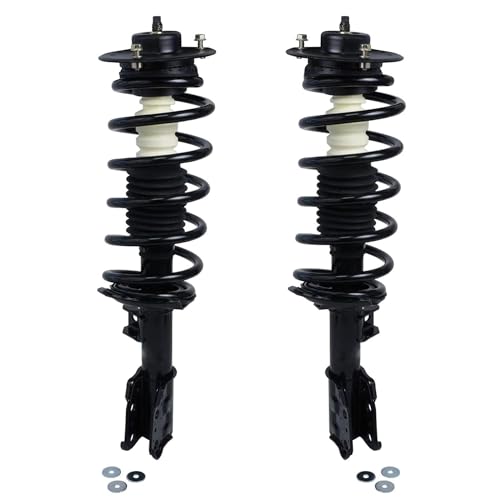 Image of Detroit Axle - Front Struts for 2005-2006 Chevy Equinox 2006 Pontiac Torrent Complete 2 Complete with Coil Spring Replacement Left & Right Quick Install Ready Shocks Assembly