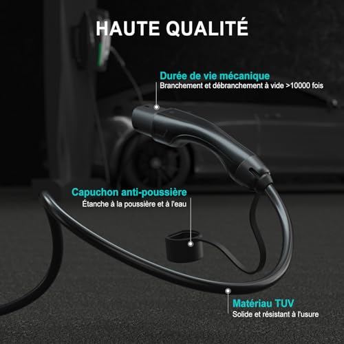 Câble de recharge BENY 22kW de 5 mètres pour véhicule électrique - 3