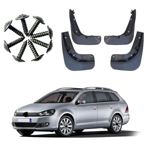Image of Mud Flaps Splash Guards Fit for Volkswagen Golf6 Wagon(2008-2012),Tire mud Guard,No Drilling Fender Flares,Anti Splash Sewage Mud,Front and Rear Wheel fenders,Vehicle Sediment Protection,4PCS