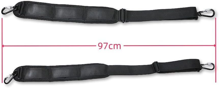yinfente 2pcs Replacement Shoulder Strap Padded Universal Adjustable Bag Strap with Hooks for Laptop Violin case viola case cello case straps