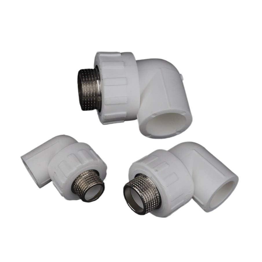 Accesorios de plomería, conector de codo de 10 piezas for tubería de PVC, accesorios de plomería for tubería PPR, adaptador de tubería de agua PPR(32mm 1 inch)