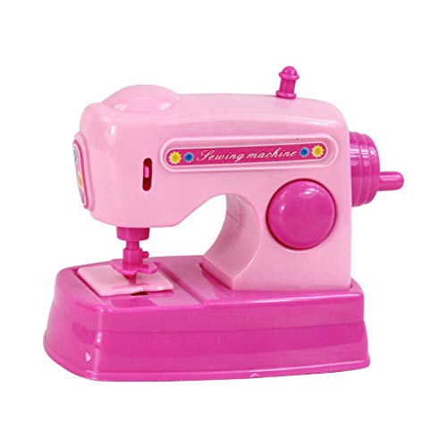 BlingGlow Children Kid Boy Girl Mini Kitchen Electrical Appliance Sewing Machine Toy Set Early Education Dummy Household Pretended Play Gift,Kids Toys for Girl,Plastic, Pink