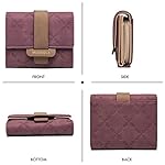 MUIIKOLA Geldbörse Damen RFID Blocking Portemonnaie Damen Veganes Leder Klein Damen Geldbeutel mit 5 Kartenfächern und 1 ID Fenster – Bild 4