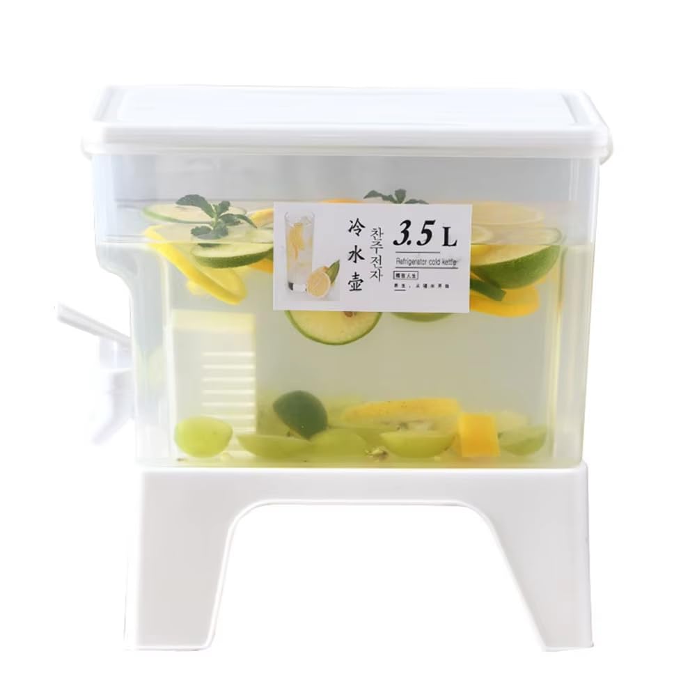 CTRLZS Beverage Dispenser with Spigot, Juice Jug with Tap, Milk Drinkware Container for Parties & Daily Use