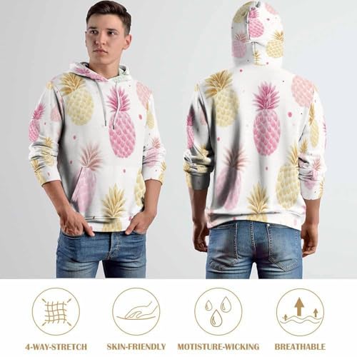 Sweat-Shirt Ananas avec Poche pour Style Ample Confort