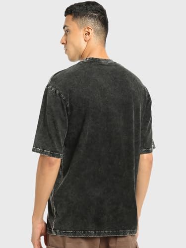 Image of Bewakoof X Marvel Venom Men's 100% Cotton Graphic Print Oversized Fit Half Sleeve Round Neck T-Shirt | Casual Wear | Street Wear | Oversized t Shirt for Men Cotton | Baggy