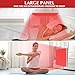 SAVILER Red Light Therapy Lamp, LED Panel Deep 660nm and Near Infrared 850nm Light Combo, Red Light Therapy Device for Body and Face, Skin Beauty, Pain Relief of Muscles and Joints, Silver(Square)