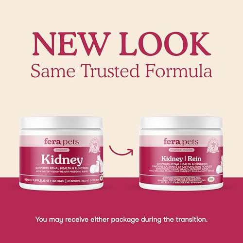 Fera Pets Cat Kidney Support Powder with Antioxidants & Probiotics - Enhances Renal Health & Function - Promotes Regular Detoxification - 60 Scoops - Image 3