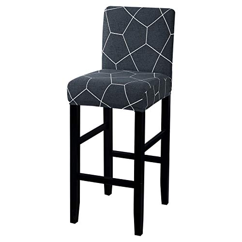 Dihope Housses de Chaise Tabouret de Bar Housse de Chaise Salle à Manger Pivotante Extensible Protecteur de Siège Imprimé Couverture de Chaise Lavable (Imprimé 28,1pc) Cover