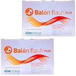 Diet Clinical Balón Flash Plus - Pack Ahorro 2 x 30 Sobres - Complemento Alimenticio - Reductor de Medidas con Glucomanano, Fibra de Algarrobo y Fabenol Max - Para Control de Peso