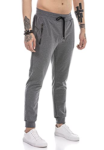 RED BRIDGE Pantalón Chandal para Hombre Joggers Sweat-Pants Básicos Gris Oscuro XL