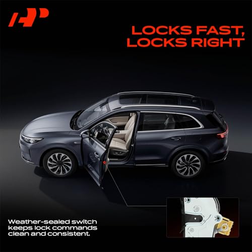 Image of A-Premium Rear Right Passenger Side Door Lock Actuator | Compatible with 2010-2014 Chevrolet Chevy Silverado 1500 2500HD 3500HD & GMC Sierra 1500 2500HD 3500HD