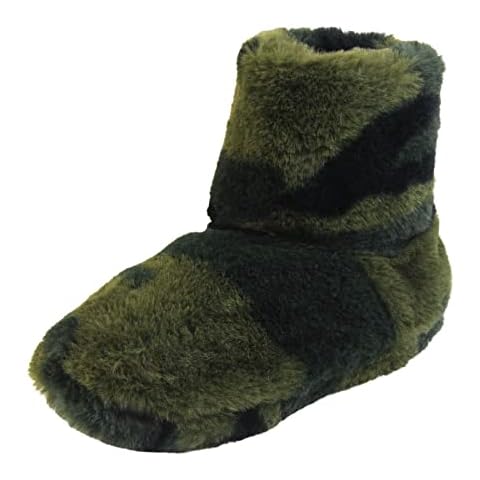 Skyrocket Boys Novelty Slipper Boots Camouflage Cover