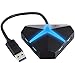 Produktbild Hub 4 Port USB 3.0 Gaming Led RGB für PC, Laptop, PS4, Xbox mit Micro USB Mehrere USB-Ports