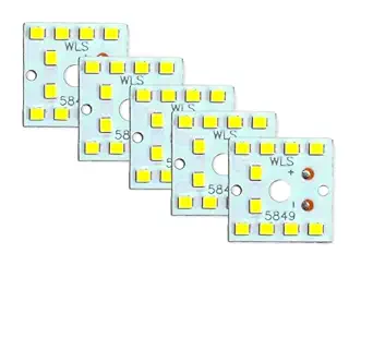 UNIVERSAL HUB 5-Pack 9W White High-Brightness MCPCB LED Bulbs