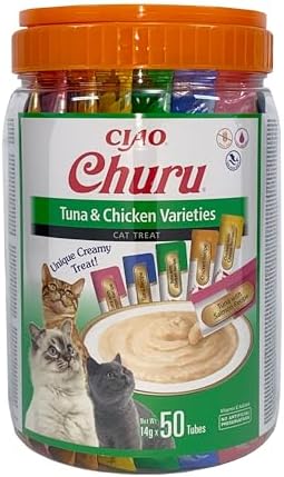 CHURU Cat VARIEDADES DE ATUN con Pollo Bote 50P 700 GR