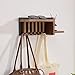 Noblesse Premium Handmade Wooden Wall Hanging | Multipurpose Coat Rack | Key Holder with Shelf and Decorative Entrance Organizer | Rustic Wooden Wall Organizer | 35x13x10 cm