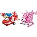 Super Wings Flip Dizzy Transforming Airplane 2pk - Red, 38g, 38cm x 24.5cm x 12.5cm, Ages 3-6, Unisex