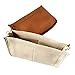 Purse Organizer Insert Fit LV Toiletry Pouch 26 Handbag Shaper Premium Felt with Gold Buckles, Light Khaki (LV Toiletry Pouch 26, Light Khaki)
