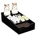 Boardwalk BWK99002 8-1/4 in. x 16 in. x 5-1/8 in. 7-Compartment Condiment Tray - Black
