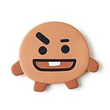BT21 Shooky Silicon Hand Mirror One Size Brown