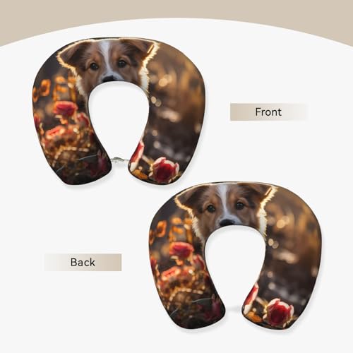 Almohada espumosa de viaje tamaño U cómoda lavable miniatura 2