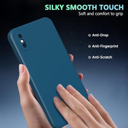 Image of for iPhone Xs Case Dark Blue, Scratch Resistant with Soft Touch, Slim Thin Phone Cover for iPhone X 5.8 inch