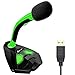 KLIM™ Voice Microfono Desktop USB con Stand per Computer Laptop PC – Microfono Gaming Videogiochi PS4 - Verde [ Nuova Versione ] immagine