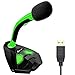 Price comparison product image KLIM Voice Desktop USB Microphone Stand for Computer Laptop PC - Gaming Mic PS4 - New 2020 Version - Green