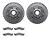 Dynamic Friction Company Front Brake Rotors-Drilled and Slotted-Silver with 5000 Advanced Brake Pads 7502-99333