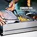 OVENTE Electric Buffet Server and Food Warmer, Three 1.5 Quart Chafing Dish Set with Stainless Steel Warming Tray Perfect for Holidays and Dinners, Silver FW173S