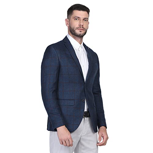 Image of Blackberrys Men Navy Checks Blazers