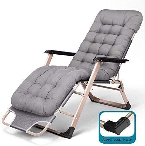 Chaise longue réglable extra large : soulagez votre dos grâce au rembourrage coton perlé 260